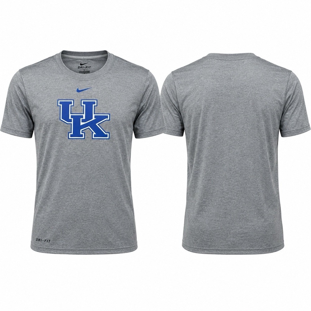 Nike Kentucky Wildcats Dri-FIT T-Shirt Mens Small Gray Blue 634322-063 NCAA NEW